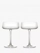 Glass Champagne Saucer, Set of 2, 250ml
