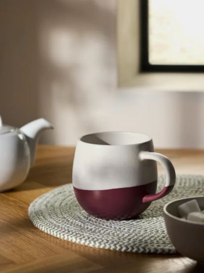 Dipped Glaze Stoneware Mug, 400ml