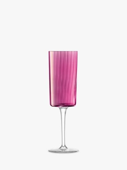 GChampagne Glass Flute, Set of 4, 210ml